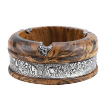 Solid Wood Cigar Holder Premium Quality Elegant Ashtray for Indoor Outdoor Use Featuring Sturdy Build Lightweight Design and Decorative Appeal