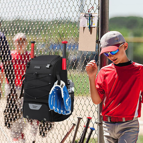 Softball Bat Bag Portable, Compact Organizer With Adjustable Strap, Bat Hook Holder, Helmet Envelope Storage Compartimen 1