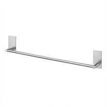 Barre porte-serviettes auto-adhésive et étanche, style contemporain, en acier inoxydable, sans perçage, application sur surface lisse (noir mat)