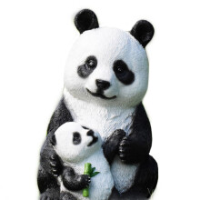 Statuetta di animale selvatico, giocattolo realistico per un sano gioco di immaginazione, panda gigante femmina, decorazione da giardino, specie