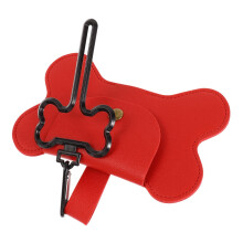 Dog Walking Bag Outdoor Poop Picker Dog Waste Bin Dog Bags for POOP Scented Puppy Holder Leash Boxes Carabiner Pet Supplies Potty Red