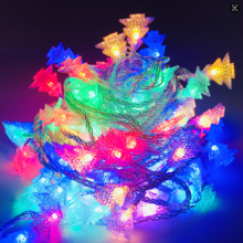 Decorazione perfetta per matrimoni natalizi, luci a stringa di fiocchi di neve estensibili con 8 modalità e programma timer, 100 LED luminosi e