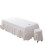 Massage table cover, soft, breathable with hole (White, 230x118cm) 1