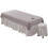 Massage table cover, soft, breathable with hole (White, 230x118cm) 3