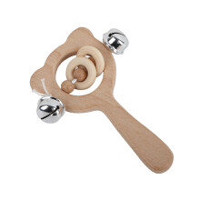 Buche Holz Bär Hand Zahnen Holz Ring Baby Rasseln