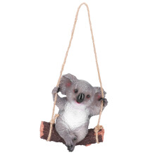 Estatua de oso de resina, figura única para decoración de jardín interior, resistente a la intemperie, para amantes de las esculturas de koalas de
