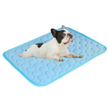 Reusable cooling mat for dogs, selfcooling summer mat, puppy ice blanket, comfortable dog cooling mat, blue 62x50cm