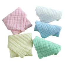 5Pcs Cotton Washcloth Soft Absorbent Face Towels for Multi Functional Cotton Washcloths for Boy Girl for Burping Hand Washing and Daily Care