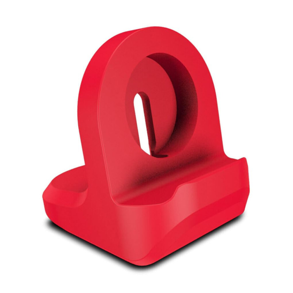 Silicone Smartwatch Charging Stand Nonslip Charger Holder Portable Replacement For Watch Red 9323874577111