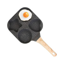 Non Stick Egg Frying Pan 4Cup Omelette Skillet Ergonomic Handle Professional Egg Skillet for Pancake Preparation Breakfast Cooking Black Ref: 8370
