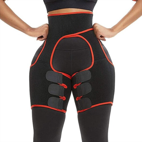 Thigh Brace Support, Adjustable Neoprene Hamstring Quad Wrap Non-Slip Upper Leg Brace for Targeted Compression and Effective Support, Breathable Thigh 1