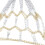 Basketballnetz aus Eisen, rostfrei, robust, 15