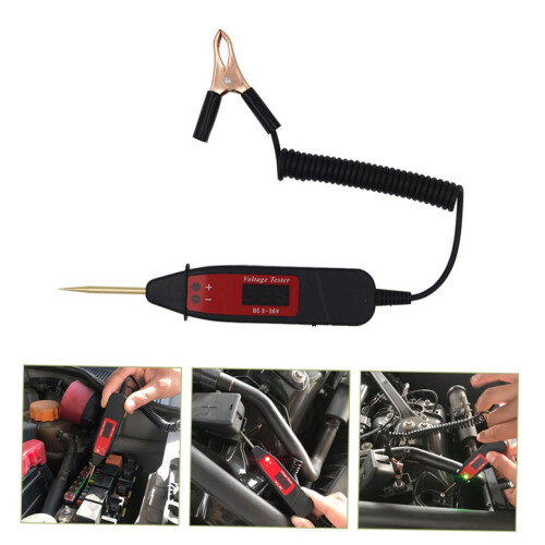 Universal Car Maintenance Test Pencil Digital Display Electrical Tester Pen Continuity and Voltage Testing 2