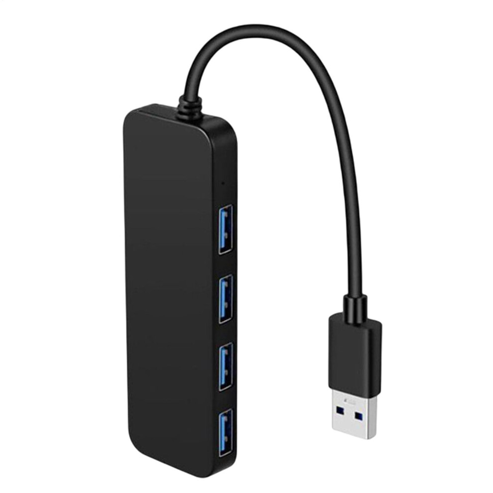 Splitter Laptop 4Port Usb 3.0 Hub, Abs Shell, 16X8x1.5 Cm, Typec 3.0, For Flash Drive, Keyboard, Printer, Black 9323874577982