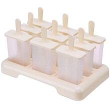 Popsicle Mold With Plastic Sticks Beige Ice Lolly Mold Ice Cube Tray