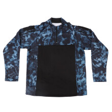 Herren Langarm T-Shirt Camouflage Rollkragen