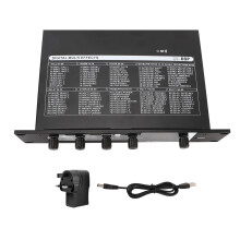 Multifunktionaler Auto-Audio-Equalizer mit 7V-Cinch-Ausgängen und einstellbarer Verstärkung, 12-dB-Frequenzweiche für Front- und Heckausgang,