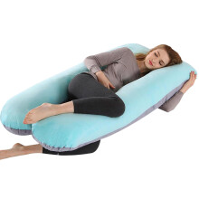 Belly Support Pillow, Multi-Functional Pillow and Removable Cover for Full Body Pillow Experience, Maternity Pillow with Pain Relief and Adjustable Fi