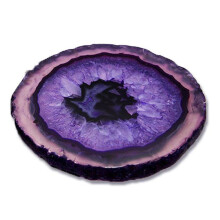 Unique Home Decoration Agate Coasters With Geode Interior Handcrafted Natural Stone Drink Mats Trendy Functional Table Accessories Easy Maintenance An