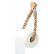 Acessório de banheiro estilo casa de campo/praia, porta-papel higiênico de madeira de faia de alta qualidade, multifuncional para toalhas e