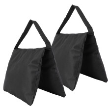 Saco de areia portátil para fitness, equipamento essencial para treino em casa, estabiliza bases externas e equipamentos fotográficos, tecido