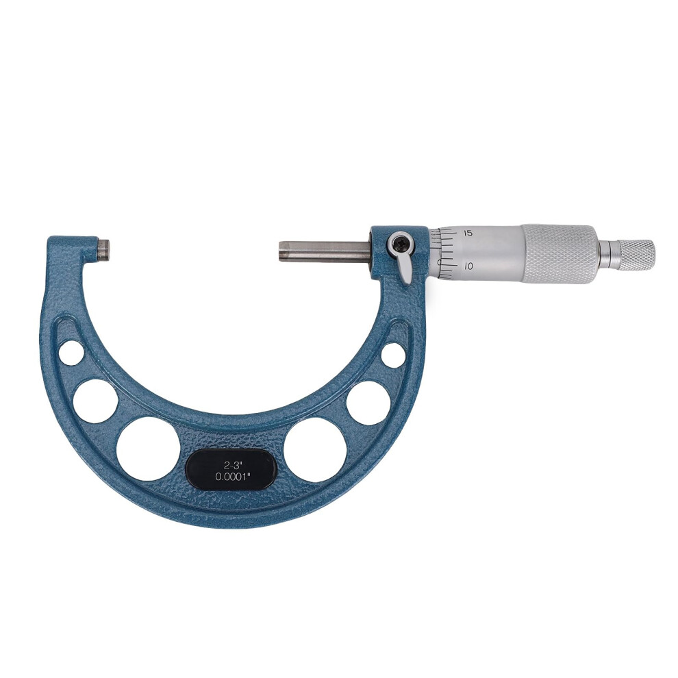 Outside Micrometer, Carbide Tip Mechanical Micrometer, For Length Diameter Thickness 23 Inch Range 0.0001 Inch Scale Interval 9001264532369