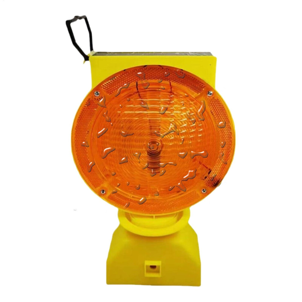 Solar Warning Flashing Construction Beacon, Waterproof Signal Lamp, Visibility, 10.91 X 4.88 X 2.48 In Light 9001264533014