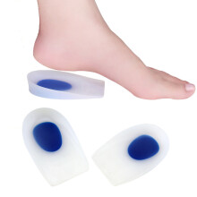 Almohadillas de gel de silicona cómodas para usar todo el día, 2 pares de taloneras de gel para fascitis plantar, plantillas amortiguadoras, alivio
