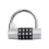5 Dial Digit Number Combination Travel Password Lock Combination Padlock Zinc Alloy Heavy Coded Lock Security Safely Code(4 Code Silver) 1