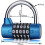 5 Dial Digit Number Combination Travel Password Lock Combination Padlock Zinc Alloy Heavy Coded Lock Security Safely Code(4 Code Silver) 5