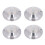 4 Stück Billardtisch-Beinnivellierer, 12,7 cm, 7