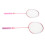 2-teiliges Badmintonschläger-Set für Spiele im 4