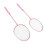 2-teiliges Badmintonschläger-Set für Spiele im 5