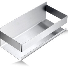 Estante de ducha de baño de montaje en pared de material de acero inoxidable, organizador de almacenamiento colgante para su hogar, la instalación