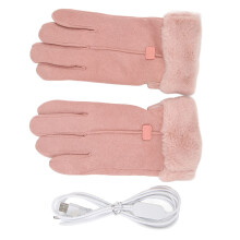 Rosa USB-Heizhandschuhe, Handwärmer,