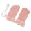 Rosa USB-Heizhandschuhe, Handwärmer, 2