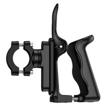 Suporte de garrafa de água ajustável para bicicletas sem furos para suporte de garrafa - Inclui adaptador para instalação no guidão e canote do