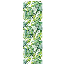 Panos de prato multiuso para cozinha, com estampa de folha de palmeira tropical, 45 cm x 200 cm, feitos de PVC resistente, ideais para banheiro,
