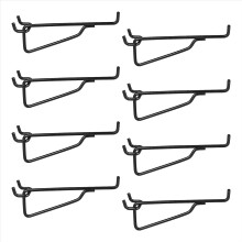 Peg Board Shelf Hooks, 8PACK 6In Metal Utility Hoo