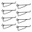 Peg Board Shelf Hooks, 8PACK 6In Metal Utility Hoo 1