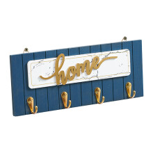 Organizador de chaves de madeira para parede com ganchos, estilo rústico vintage, porta-chaves decorativo para casa, estilo francês campestre,
