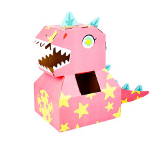 Papier-Dinosaurierkopf-Kostüme, Spielzeug, DIY,