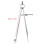 Drawing Compass, Rotating Tool, 250mm, Compact Size, Leather Craft Drawings, Drawing Compasses 250mm 2