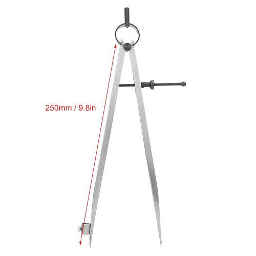 Drawing Compass, Rotating Tool, 250mm, Compact Size, Leather Craft Drawings, Drawing Compasses 250mm 1