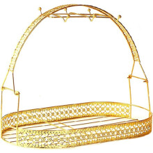 Mokhouder voor op het aanrecht, koffiekopjesrek, ruimtebesparende organizer voor serviesgoed voor tafel, kantoor, keuken (zilver)