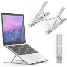 Sammenklappelig laptopstativ med udsøgt håndværk, universel kompatibilitet til 11-15,6 tommer enheder, ergonomisk støtte til kropsholdning,