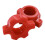 Stück Hantelmuttern, rote Spinlock-Kragenschraube, 1