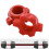 Stück Hantelmuttern, rote Spinlock-Kragenschraube, 6