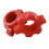 Stück Hantelmuttern, rote Spinlock-Kragenschraube, 4