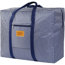 Solución de almacenamiento inteligente: bolsa de lona plegable de gran capacidad, con nombre bordado y tejido resistente para mudanzas de ropa de